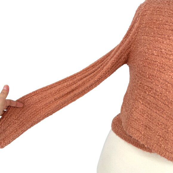 Le Lis Collection Textured Wrap Sweater Pink Size Medium - Picture 6 of 11